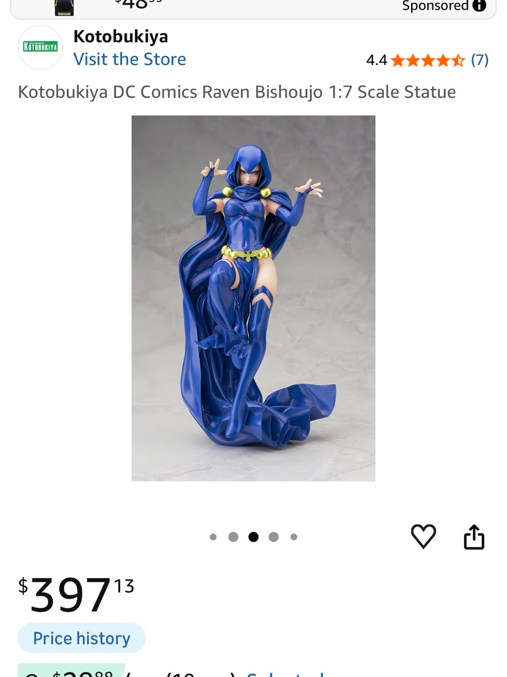 KOTOBUKIYA Raven figure in perfect condition. Only displayed!